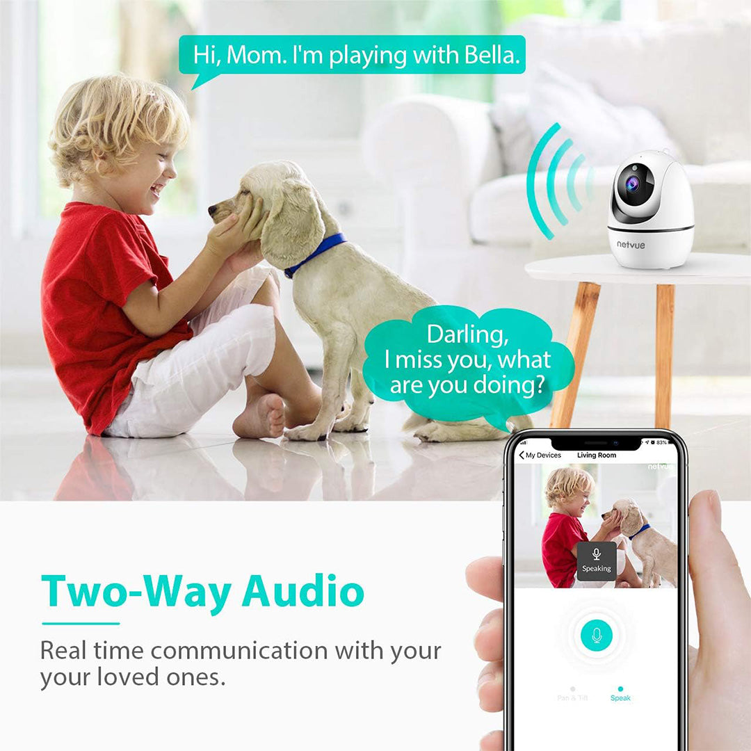 Netvue Orb Mini 360-degree Indoor Home Security Camera