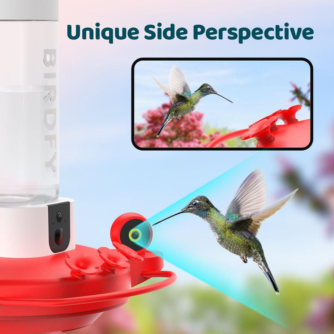 [Pre-order] Birdfy Hum Feeder - Dual-Camera Smart Feeder for Hummingbirds