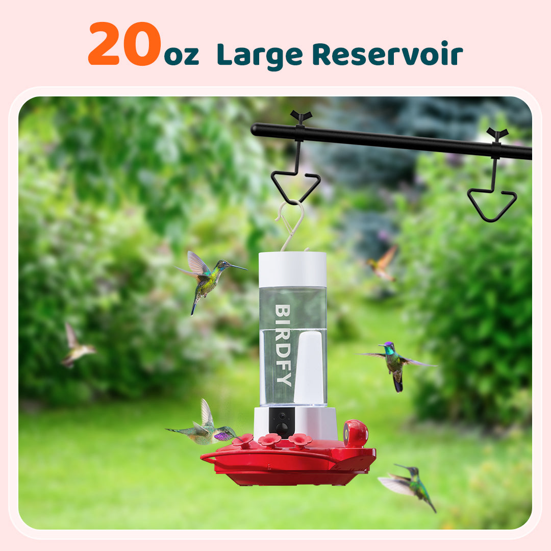[Pre-order] Birdfy Hum Feeder - Dual-Camera Smart Feeder for Hummingbirds