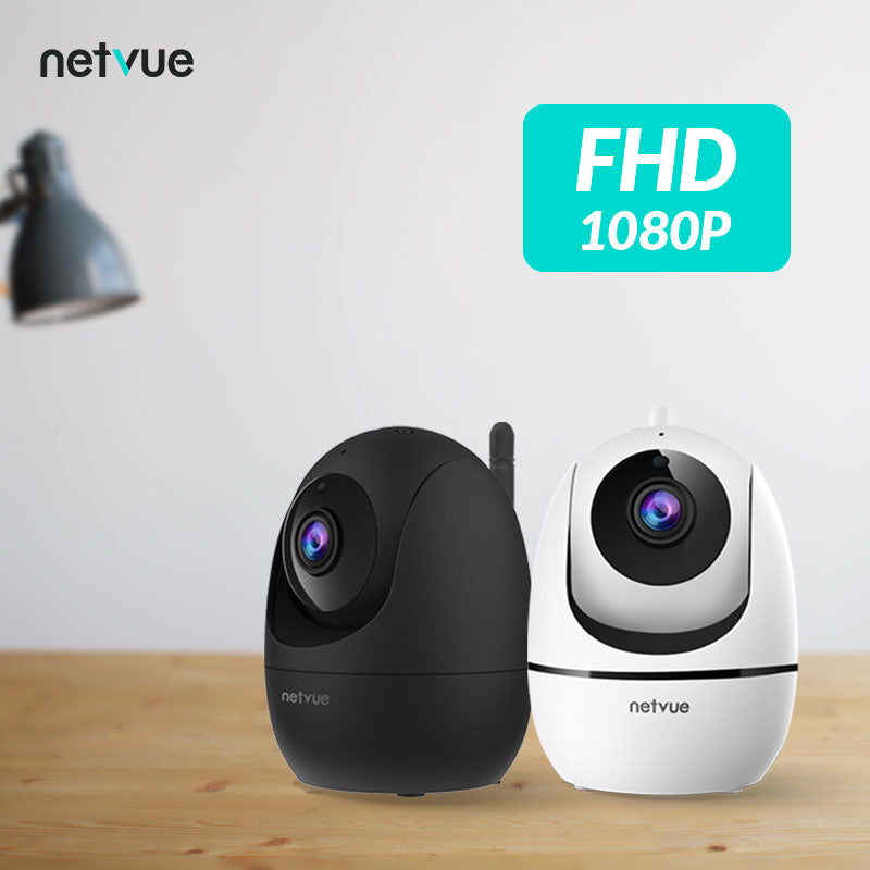 Netvue 1080P Indoor Security Camera-Orb Mini (Black + White) - netvue