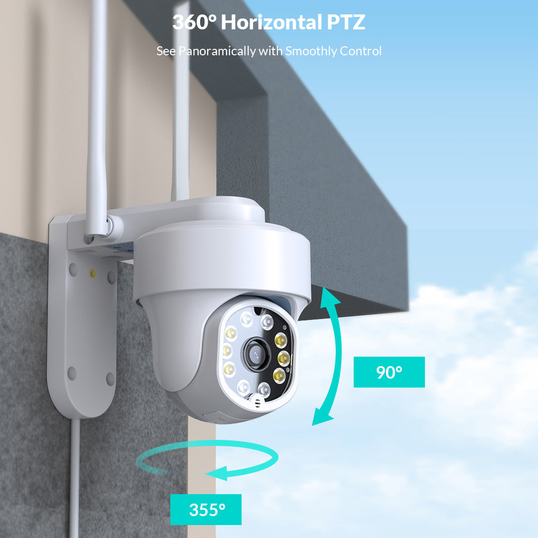 Netvue Orb Cam 360° Pan Tilt Zoom Home Security Camera